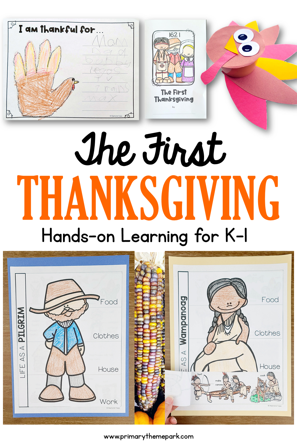 first thanksgiving unit for kindergarten and first grade - primary